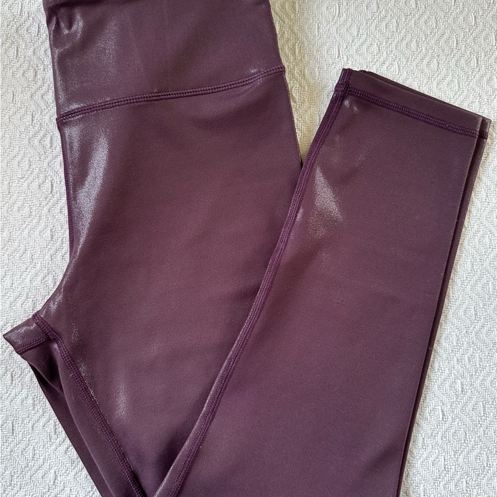 Zyia Active Metalic Plum Leggings